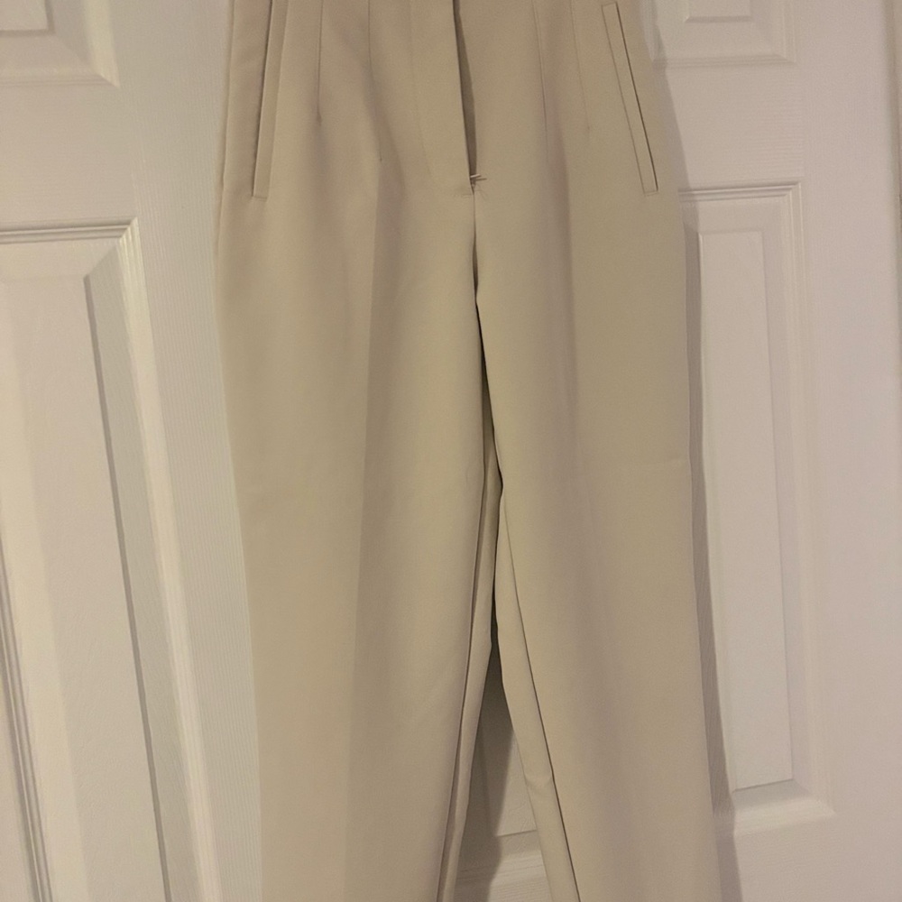 Zara Cream Women's Trousers